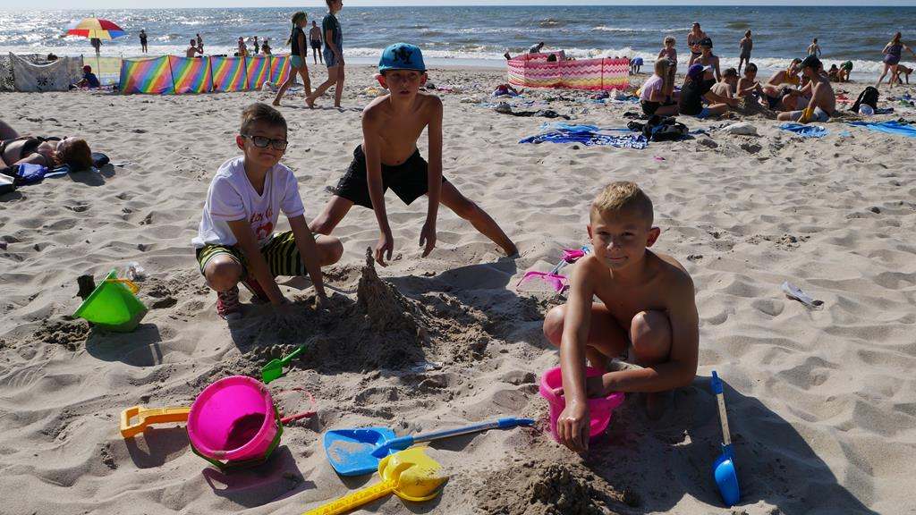 Kilkaset osób wyjechało ze Spynaczem na wakacje nad morze