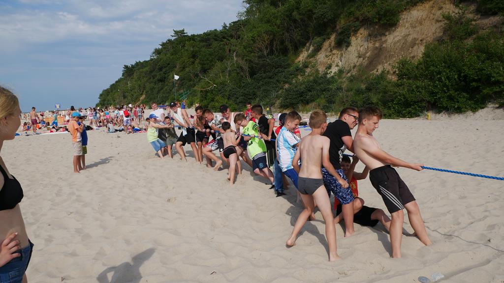 Kilkaset osób wyjechało ze Spynaczem na wakacje nad morze