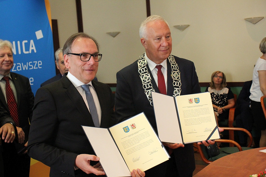 Podpisanie deklaracji kontynuacji współpracy Legnica - Wuppertal