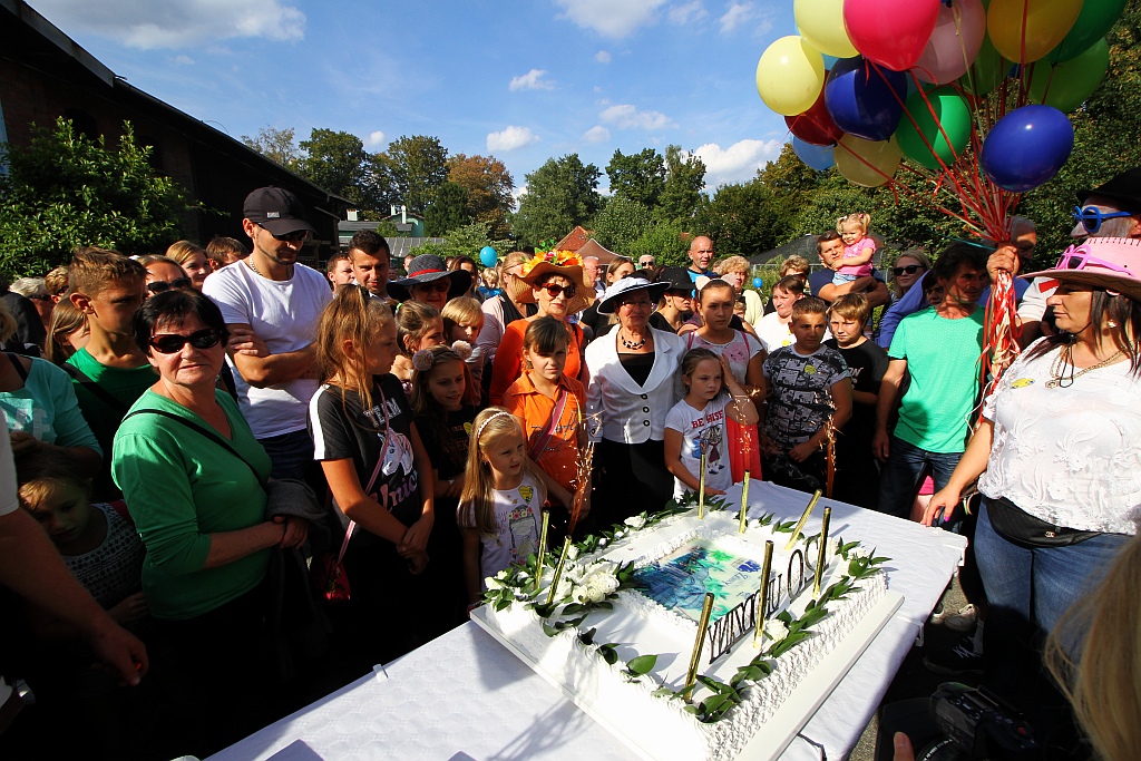 Wielka feta i tort na sto dwudzieste urodziny palmiarni