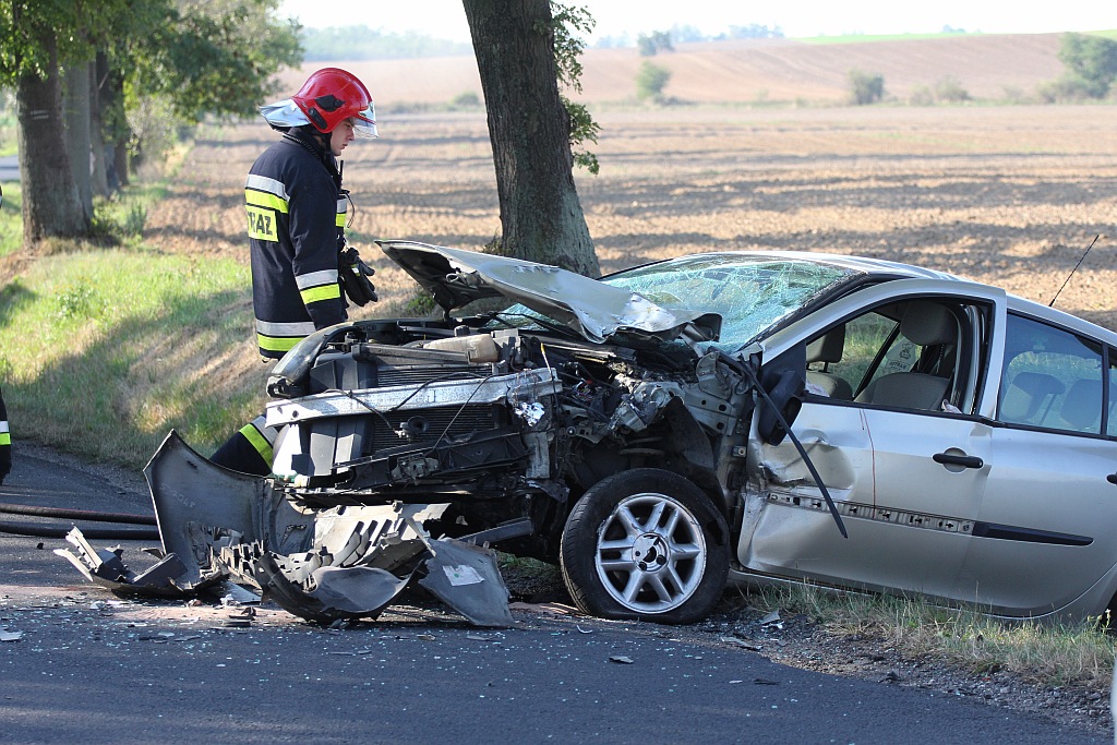 Czołowe zderzenie na trasie Koskowice – Księginice
