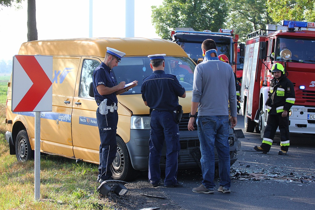 Czołowe zderzenie na trasie Koskowice – Księginice
