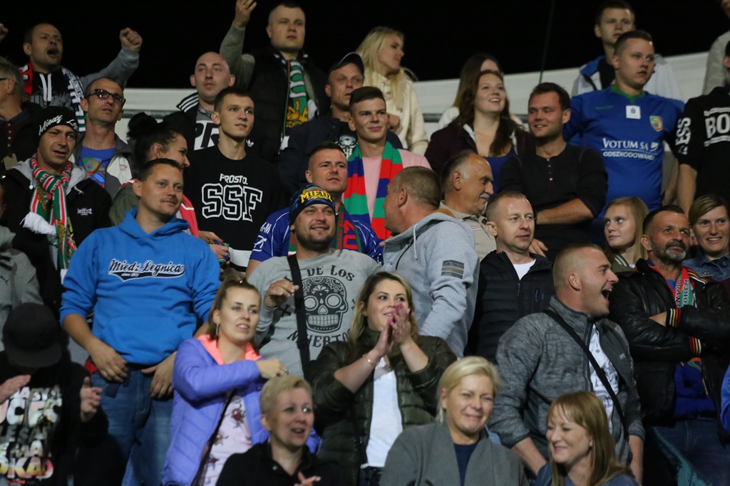 Komplet widzów obejrzał starcie Miedzi z Legią Warszawa