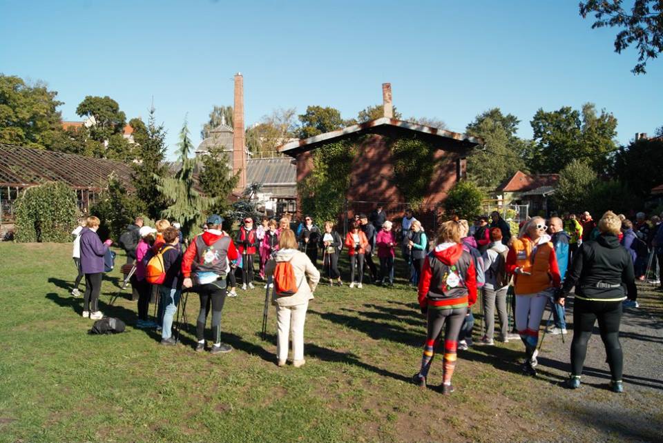 Osiemdziesiąt osób na jesiennym rajdzie nordic walking