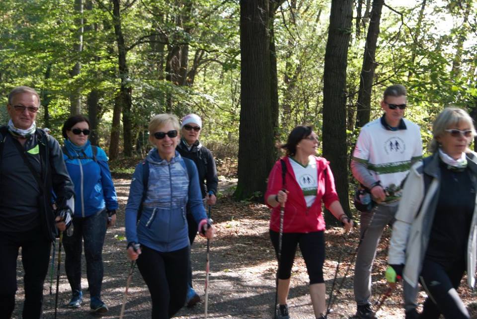 Osiemdziesiąt osób na jesiennym rajdzie nordic walking