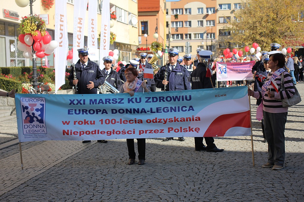 XXI różowy Marsz ku Zdrowiu przeszedł ulicami Legnicy