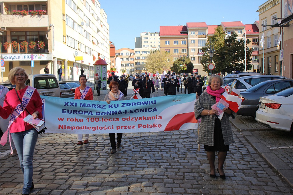 XXI różowy Marsz ku Zdrowiu przeszedł ulicami Legnicy