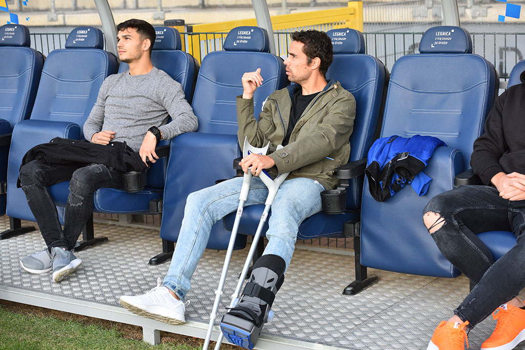 Piątkowy mecz Miedzi Legnica z Piastem Gliwice na trybunach