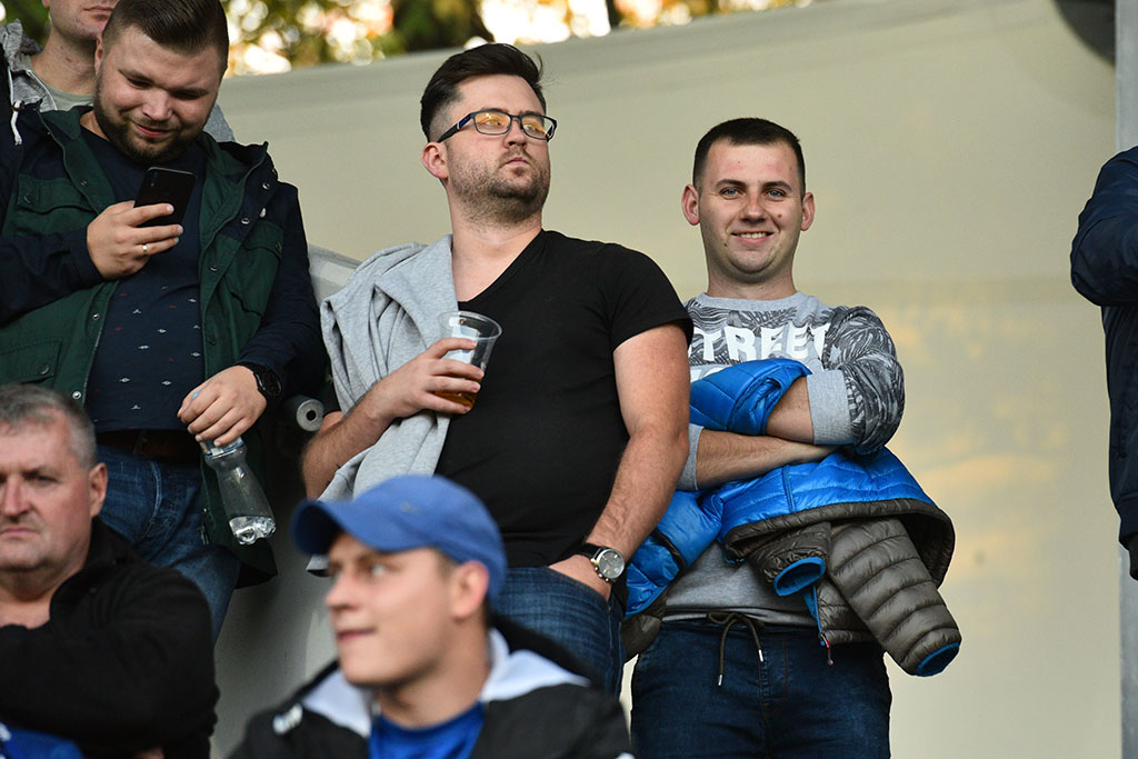Piątkowy mecz Miedzi Legnica z Piastem Gliwice na trybunach