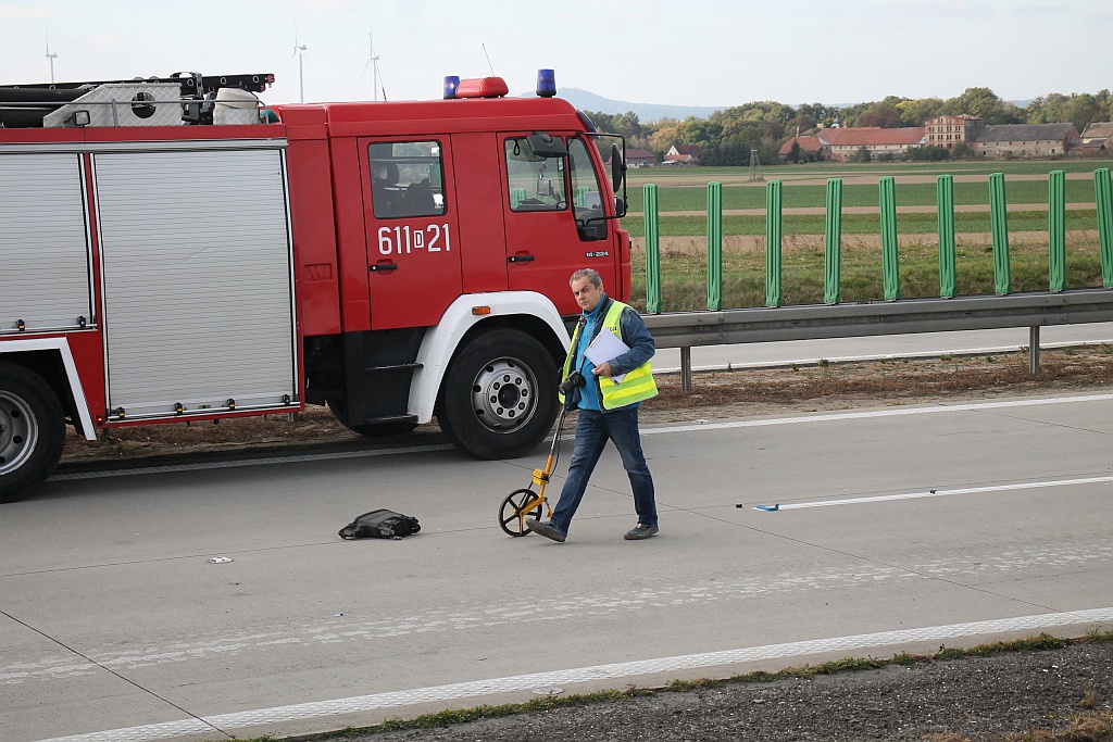 Karambol na autostradzie. Objazdy do Zgorzelca       
