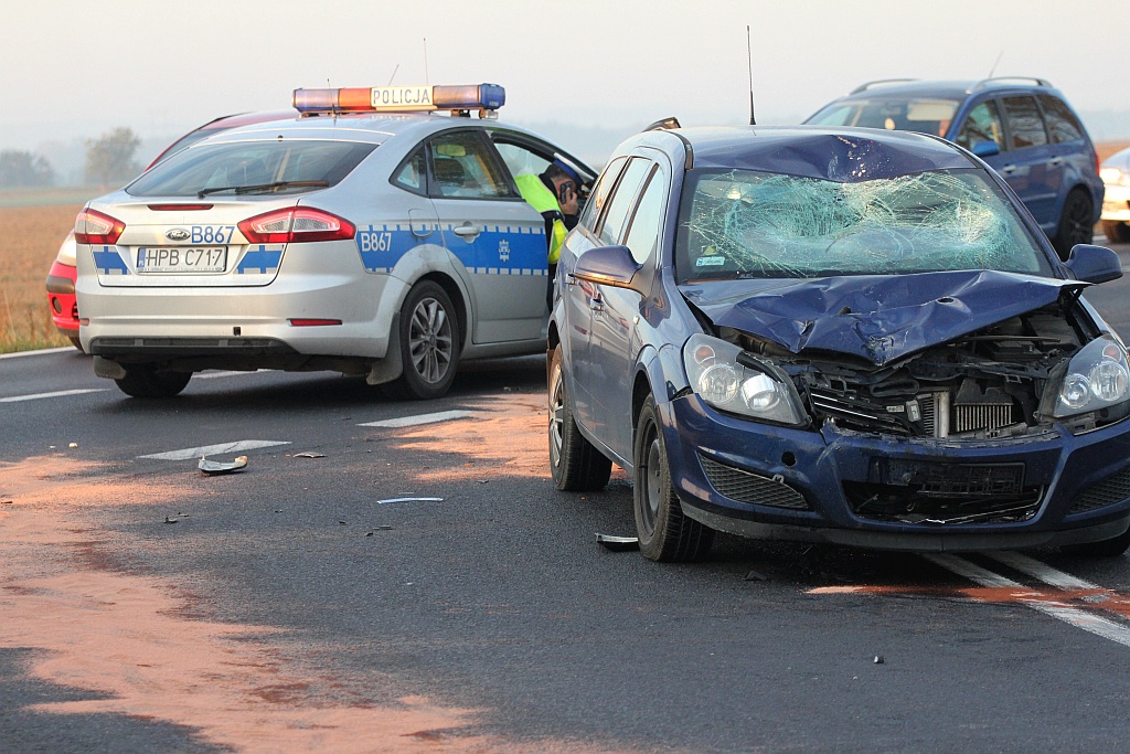 Wypadek na trasie Legnica – Złotoryja. Są utrudnienia w ruchu