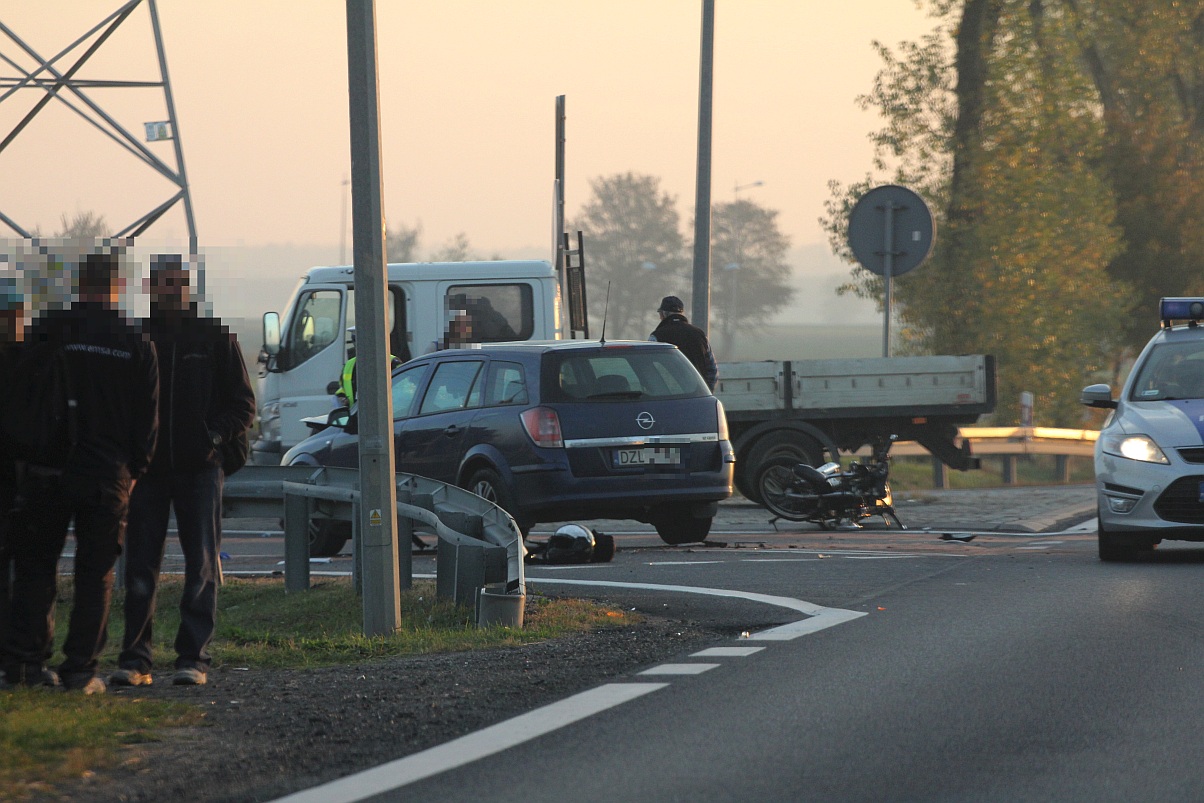 Wypadek na trasie Legnica – Złotoryja. Są utrudnienia w ruchu