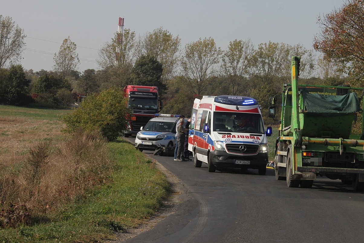 Kierujący skuterem spowodował wypadek przy ul. Pątnowskiej