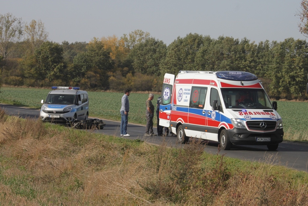 Kierujący skuterem spowodował wypadek przy ul. Pątnowskiej
