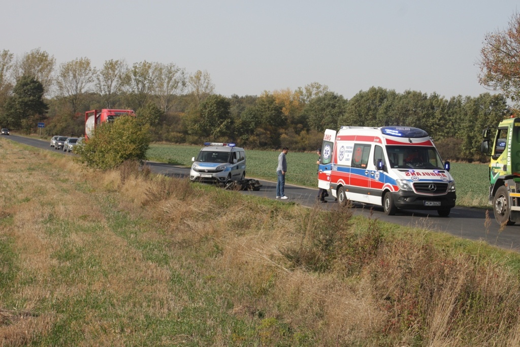 Kierujący skuterem spowodował wypadek przy ul. Pątnowskiej