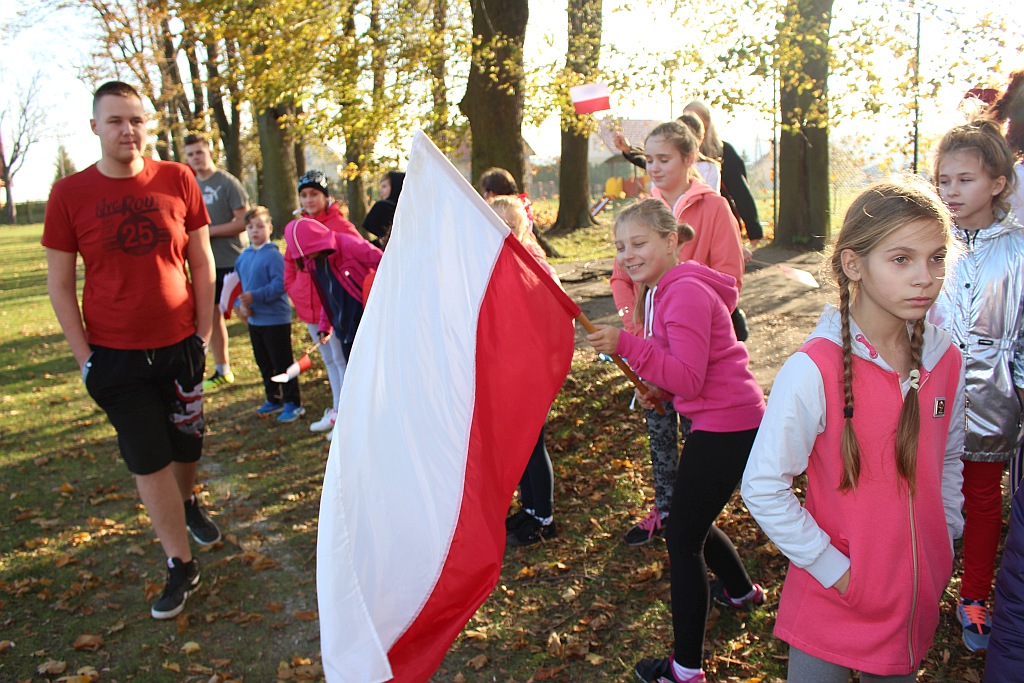 Mieszkańcy gminy Legnickie Pole pobiegli dla Niepodległej