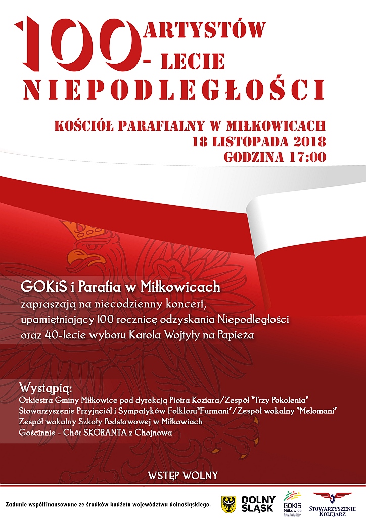 Mieszkańcy gminy Miłkowice celebrują ważną dla narodu rocznicę