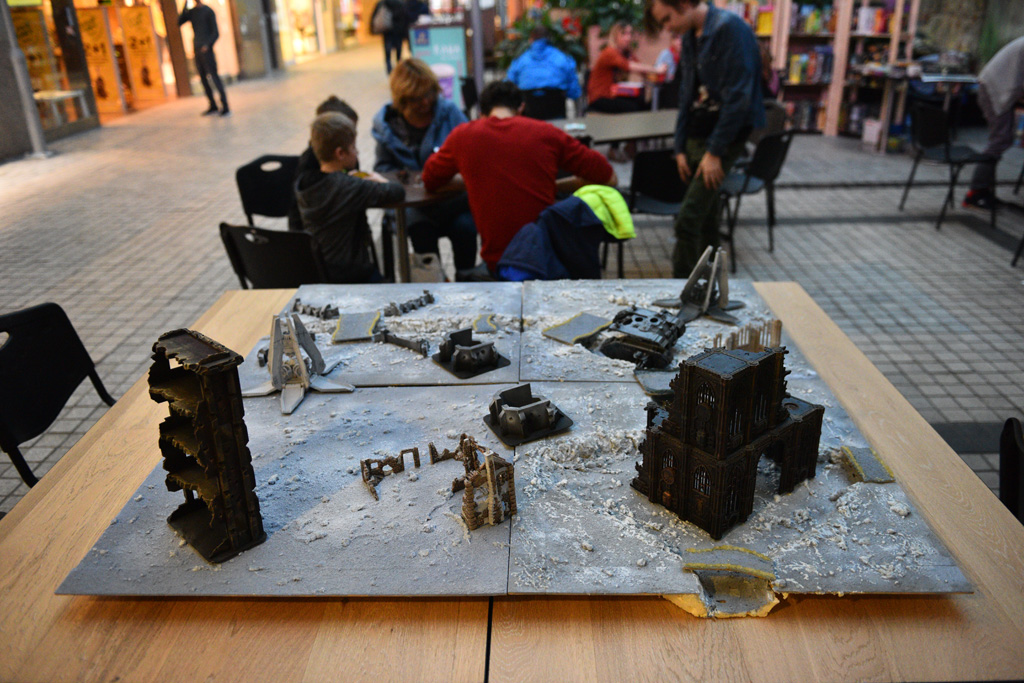 Turniej gier i planszowisko w dużym patio Galerii Piastów