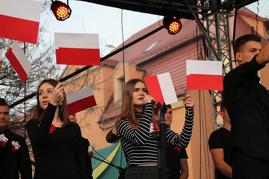Legniczanie oglądali blok imprez z okazji święta niepodległości