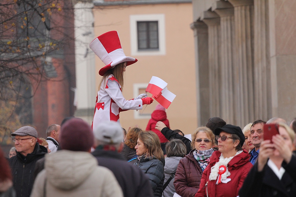 Legniczanie oglądali blok imprez z okazji święta niepodległości