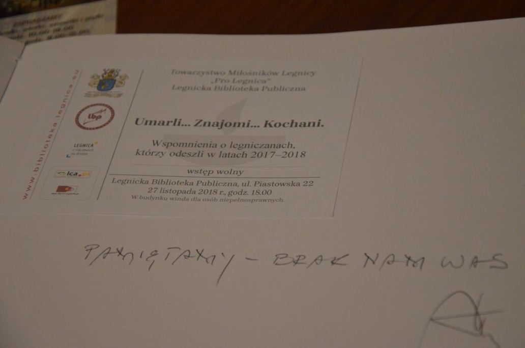 Spotkanie poświęcone pamięci niezwykłych legniczan