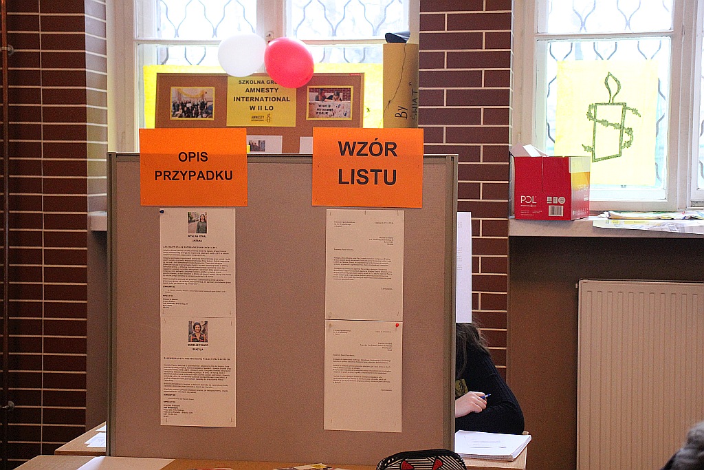 Maraton Pisania Listów w II Liceum Ogólnokształcącym w Legnicy