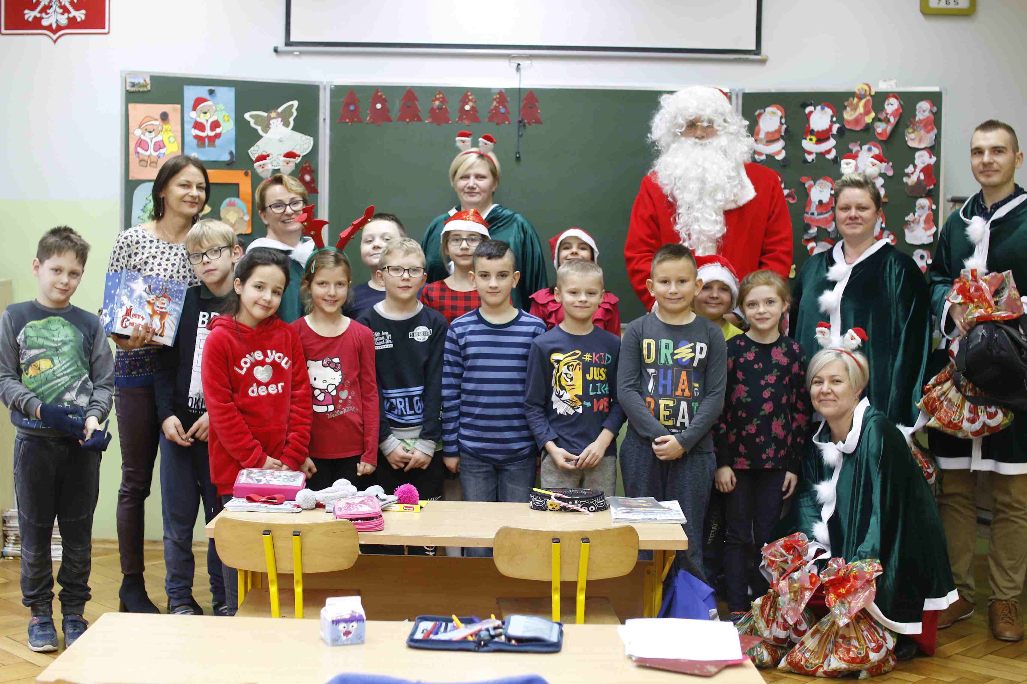 Mali mieszkańcy gminy Miłkowice obdarowani przez Mikołaja