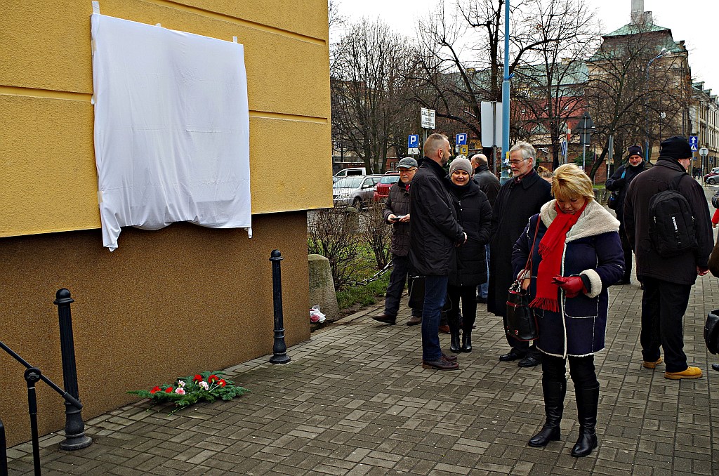 Odsłonięcie tablicy Paula Löbe legniczanina, wybitnego polityka