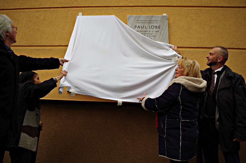 Odsłonięcie tablicy Paula Löbe legniczanina, wybitnego polityka