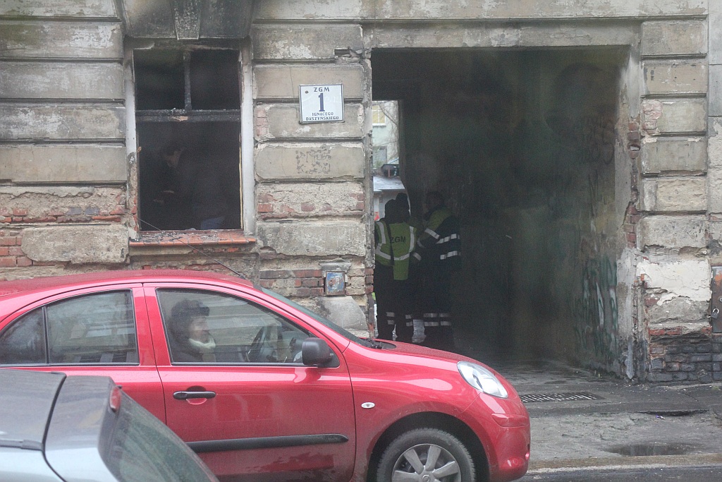 Spalił się pustostan w budynku mieszkalnym na ulicy Daszyńskiego