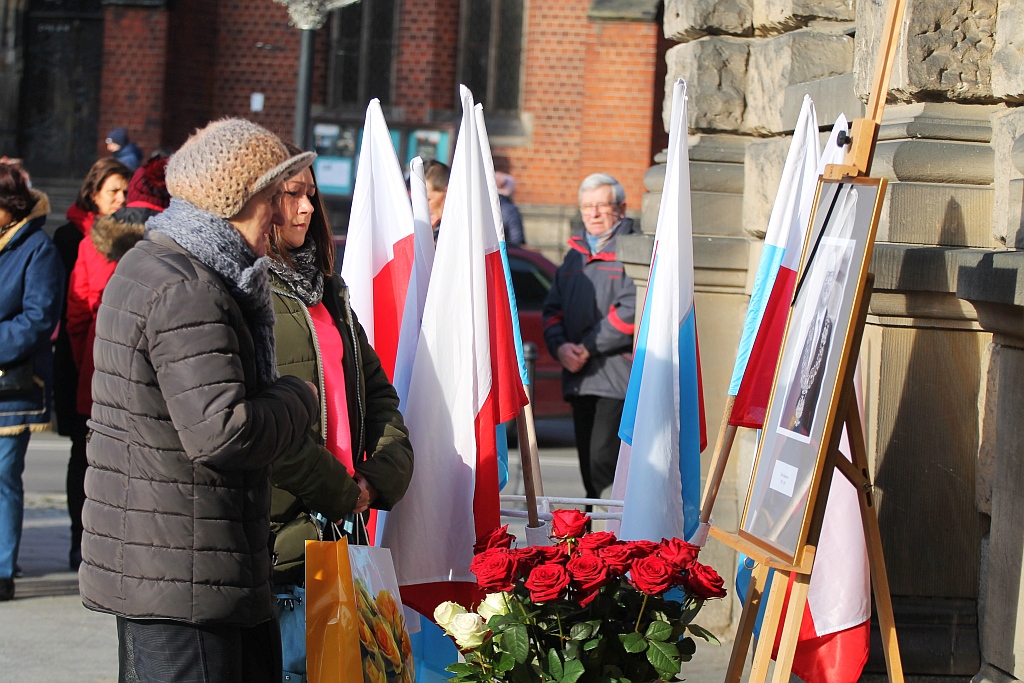 Legniczanie także pożegnali Pawła Adamowicza