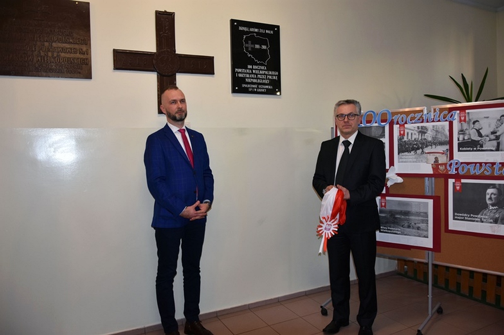 Odsłonięcie tablicy upamiętniającej Powstanie Wielkopolskie