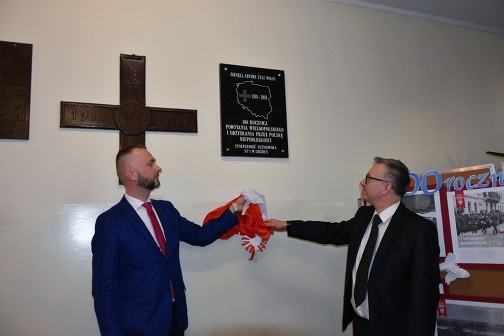 Odsłonięcie tablicy upamiętniającej Powstanie Wielkopolskie