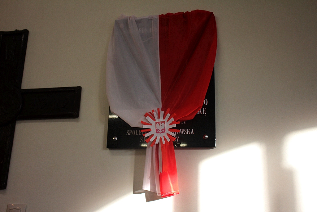 Odsłonięcie tablicy upamiętniającej Powstanie Wielkopolskie