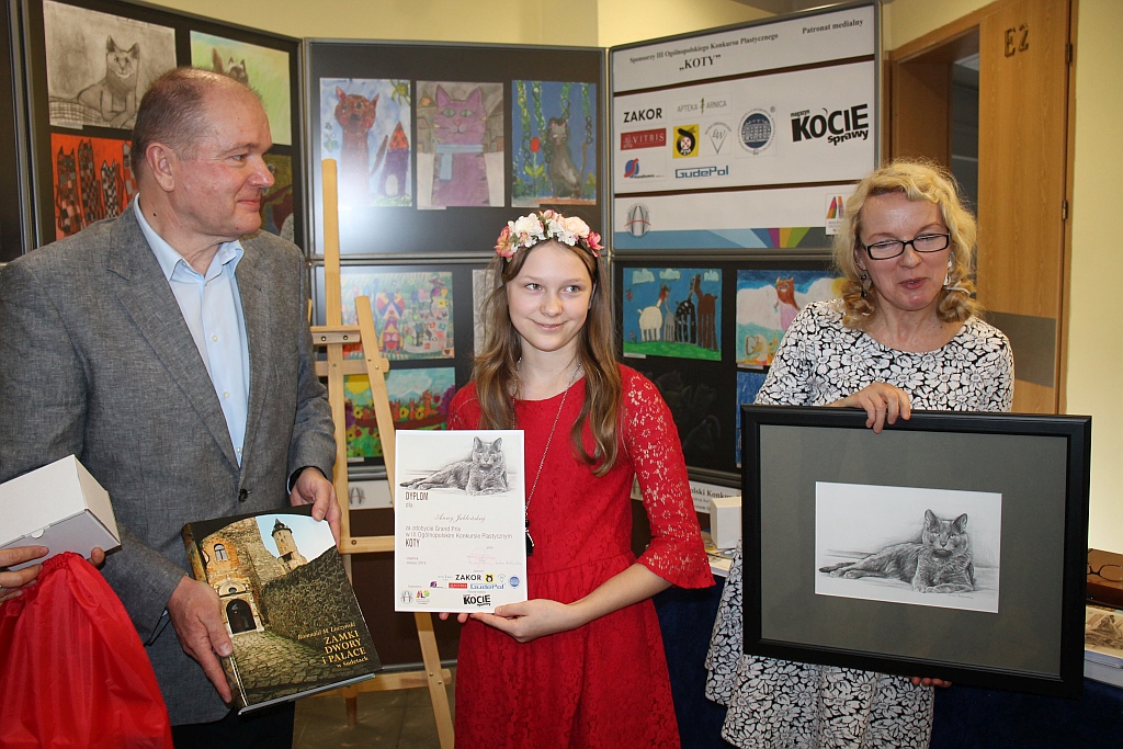 Anna Jabłońska z Zamościa z Grand Prix za najładniejszego kota
