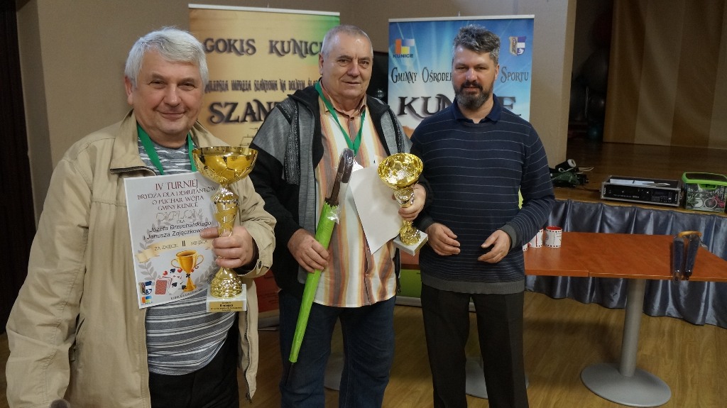 Turniej Brydża dla Debiutantów o Puchar Wójta Gminy Kunice