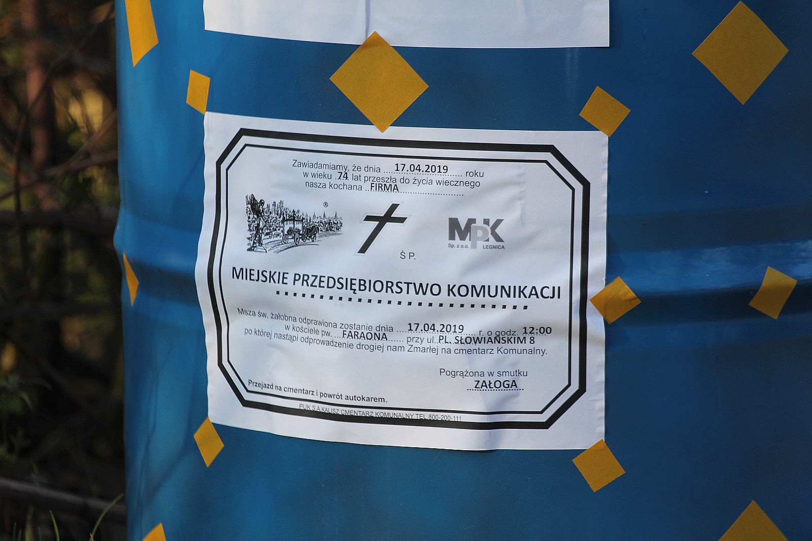 Droga do MPK z przystankami, a na końcu beczka śmiechu