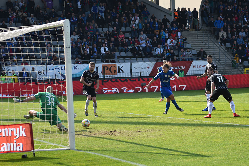 Ekstraklasa: Miedź Legnica - Zagłębie Sosnowiec 2:2 (2:1)