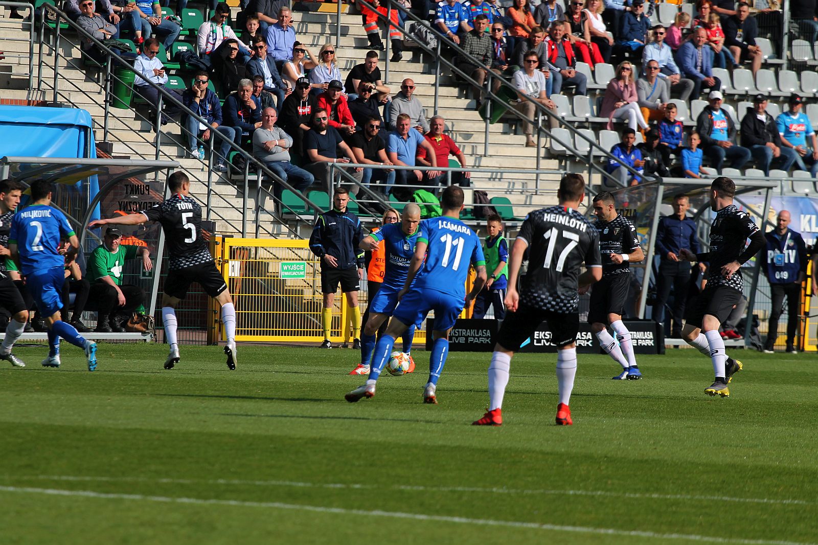 Ekstraklasa: Miedź Legnica - Zagłębie Sosnowiec 2:2 (2:1)