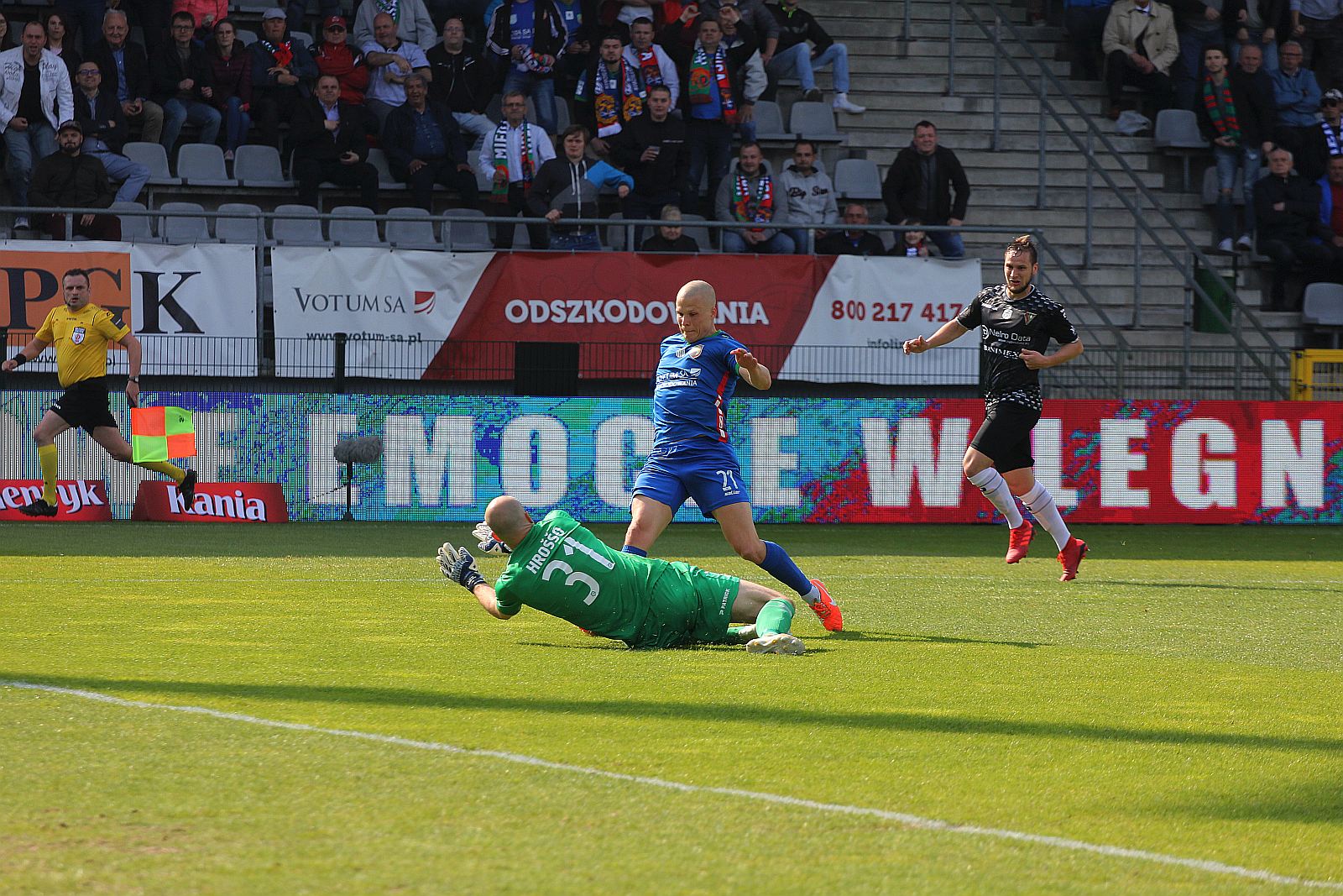 Ekstraklasa: Miedź Legnica - Zagłębie Sosnowiec 2:2 (2:1)