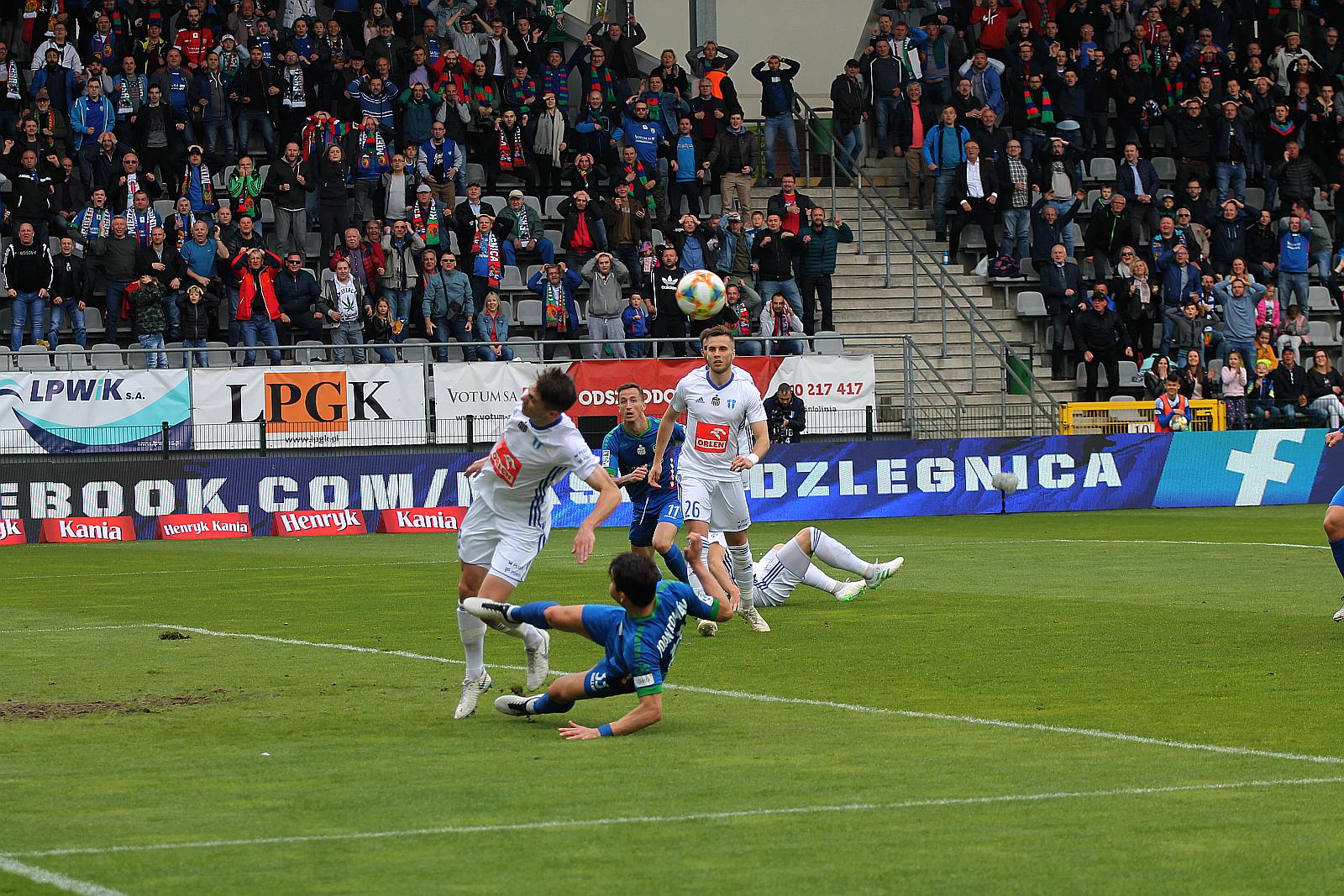 Cenne trzy punkty Miedzi Legnica, która pokonała Wisłę Płock