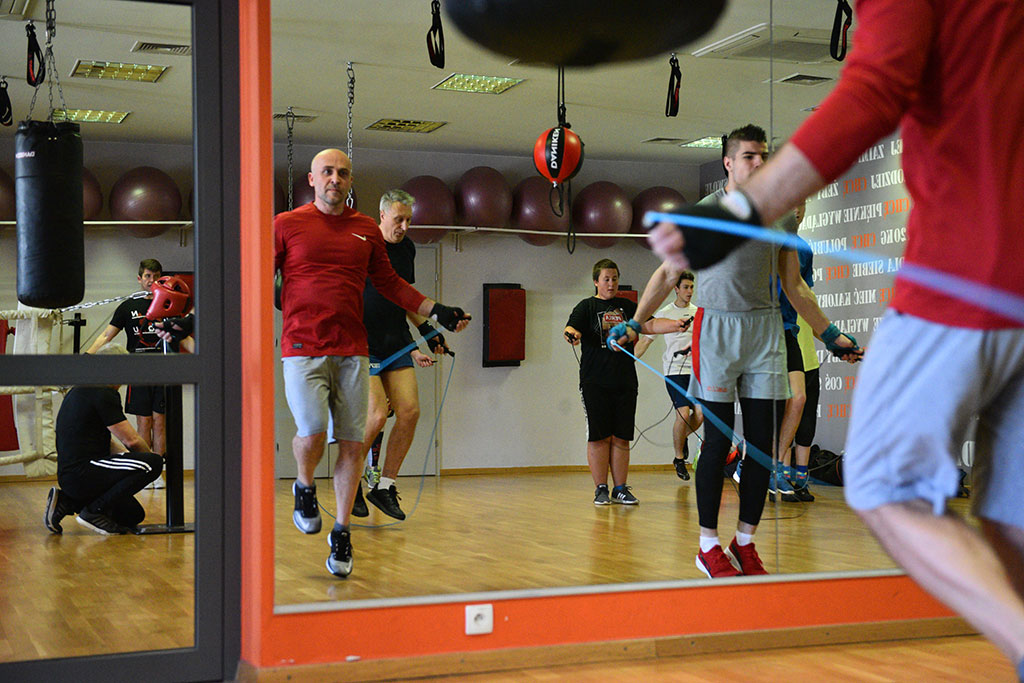 Trening sekcji bokserskiej w Centrum Fitness Piekary