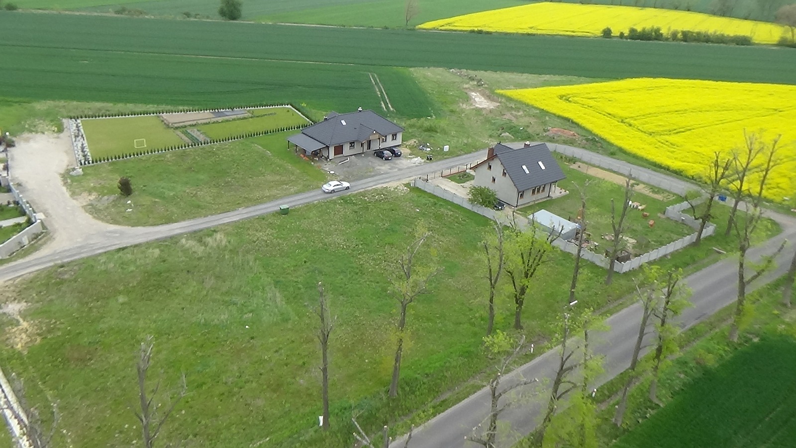 Koskowice z lotu ptaka. Zobacz jak wyglądają na wiosnę