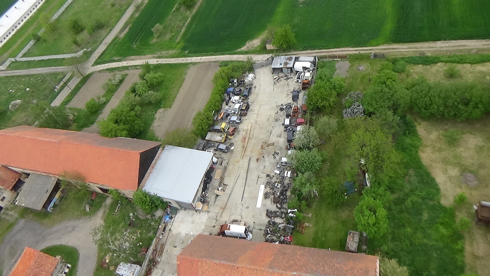 Koskowice z lotu ptaka. Zobacz jak wyglądają na wiosnę