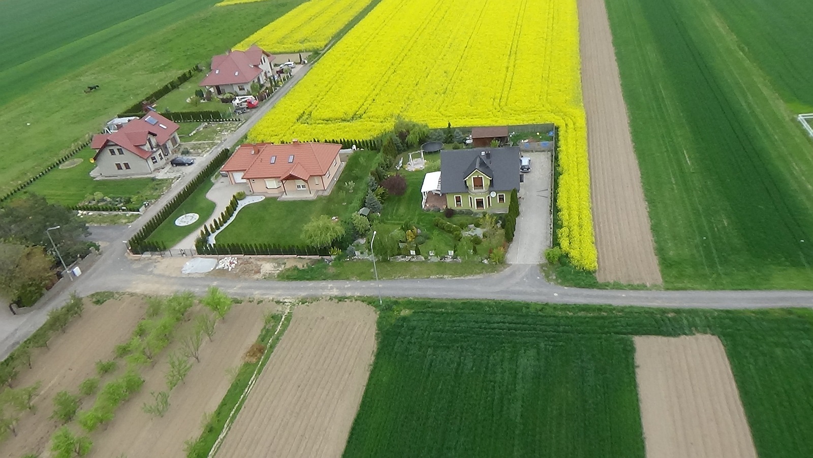 Koskowice z lotu ptaka. Zobacz jak wyglądają na wiosnę