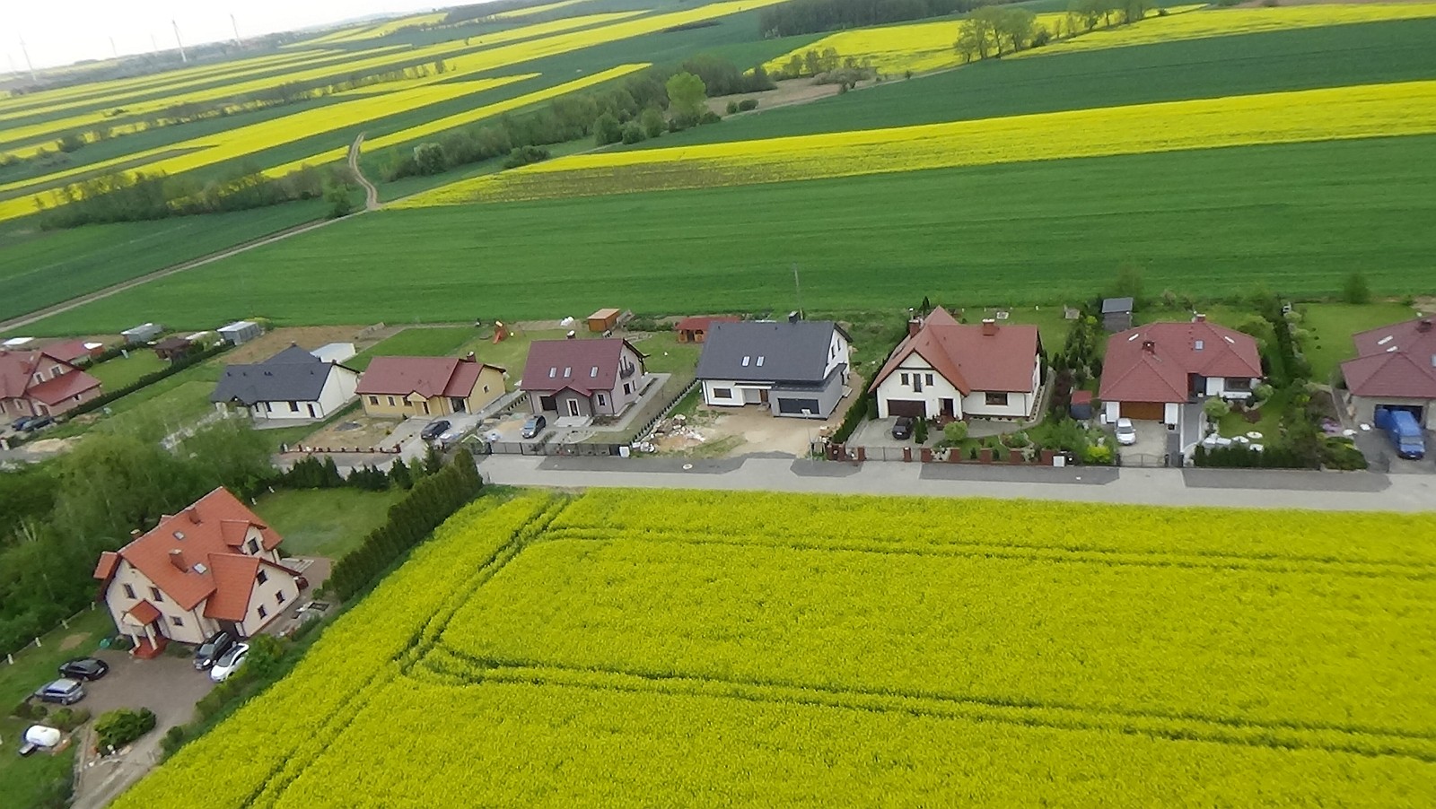 Koskowice z lotu ptaka. Zobacz jak wyglądają na wiosnę
