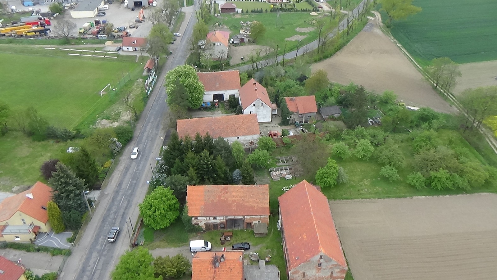 Koskowice z lotu ptaka. Zobacz jak wyglądają na wiosnę