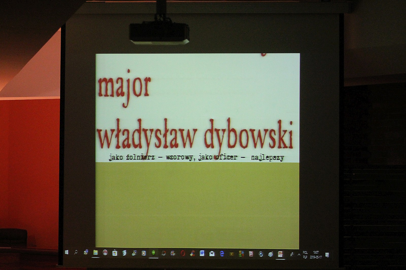 Major Władysław Dybowski bohaterem spotkania w CSJPII