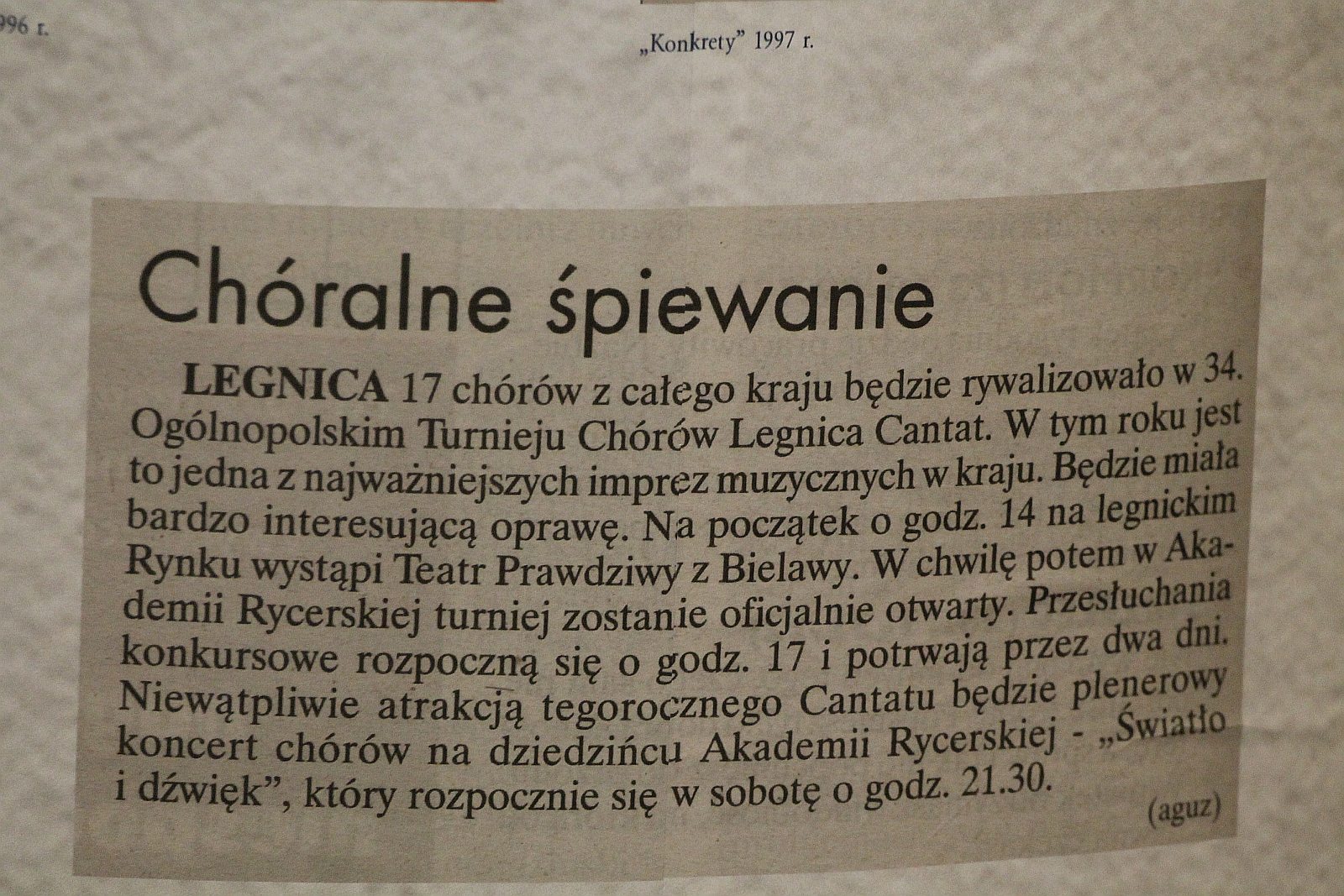Noc Muzealna: „Pół wieku z Cantatem”