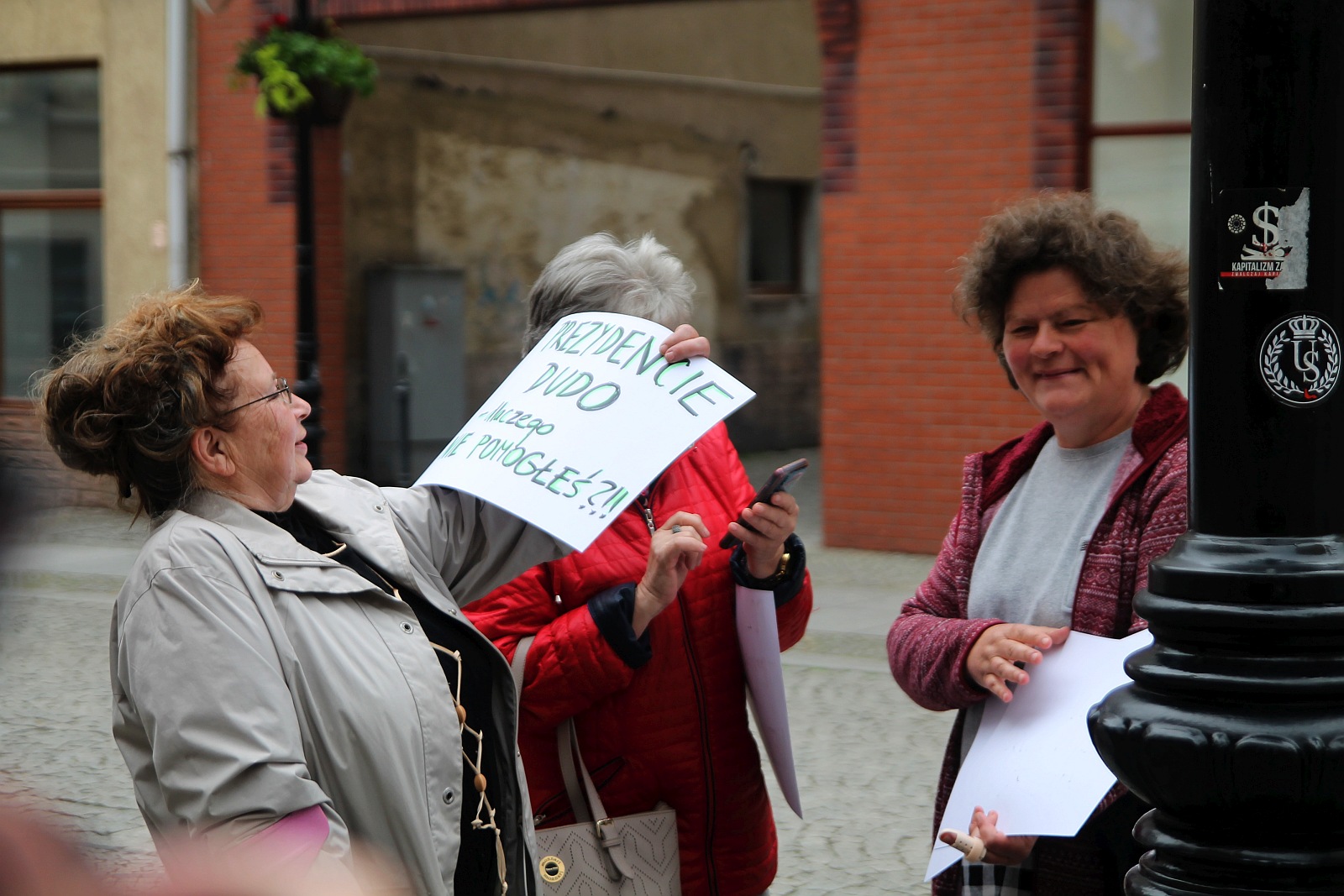 W czwartek odbył się protest wspierający niepełnosprawnych